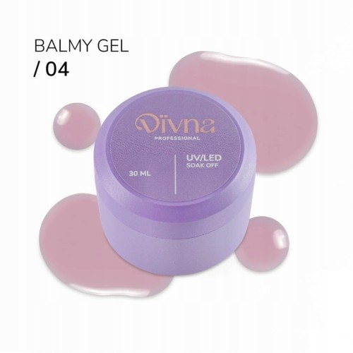 DIVNA Żel budujący o konsystencji bazy rubber do paznokci BALMY GEL 04 30g