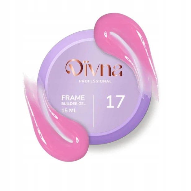 DIVNA Żel budujący kolorowy do paznokci Frame Builder Gel 17 15ml