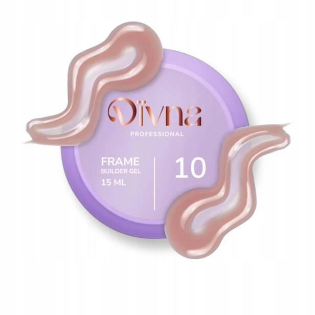 DIVNA Żel budujący kolorowy do paznokci Frame Builder Gel 10 15ml