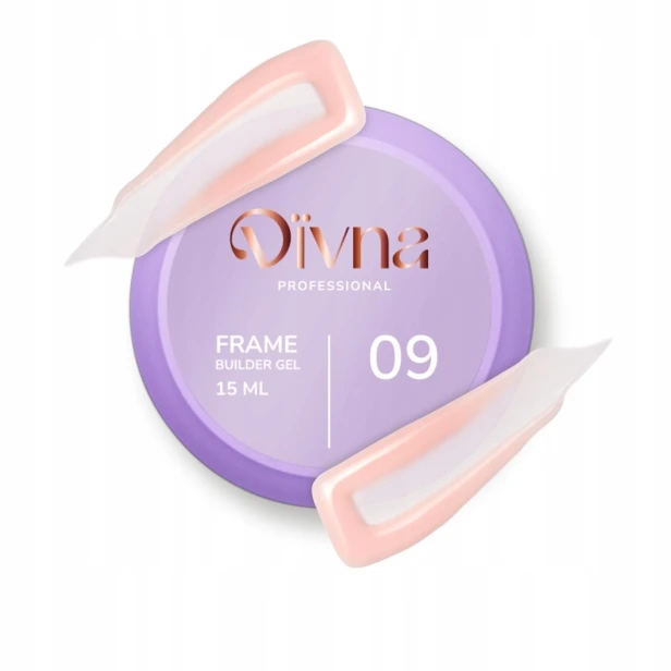 DIVNA Żel budujący kolorowy do paznokci Frame Builder Gel 09 15ml
