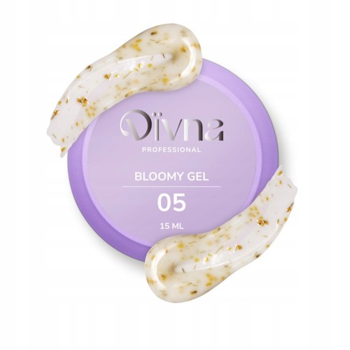 DIVNA Żel budujący z kwiatuszkami do paznokci Bloomy Gel 05 15ml