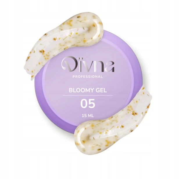 DIVNA Żel budujący z kwiatuszkami do paznokci Bloomy Gel 05 15ml