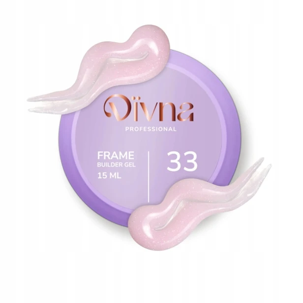DIVNA Żel budujący kolorowy do paznokci Frame Builder Gel 33 15ml