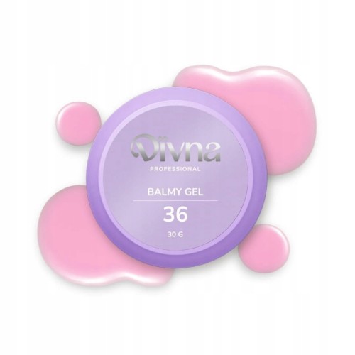 DIVNA Żel budujący o konsystencji bazy rubber do paznokci BALMY GEL 36 30g
