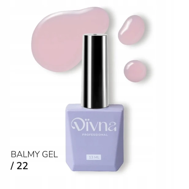 DIVNA Żel budujący o konsystencji bazy rubber do paznokci BALMY GEL 22 13ml
