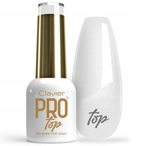 Clavier Top No Wipe do paznokci hybrydowych Pro Hybrid GOLD 8ml