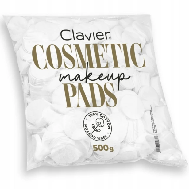 Clavier płatki kosmetyczne bawełniane okrągłe 500g