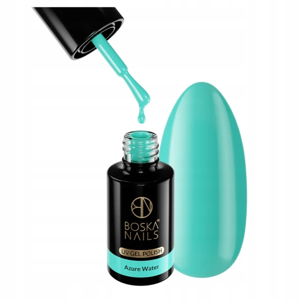 Boska Nails Lakier hybrydowy do paznokci niebieski 474 Azure Water 6ml