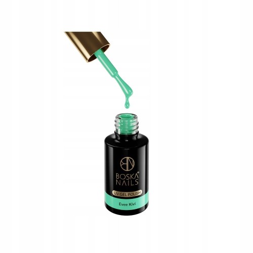 Boska Nails Miętowy Lakier Hybrydowy do paznokci 455 EVEE KIVI 6ml