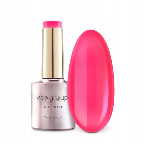 Aba Group Lakier Hybrydowy do paznokci Różowy Neon 730 PINK PANIC 7ml