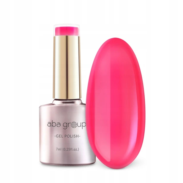 Aba Group Lakier Hybrydowy do paznokci Różowy Neon 730 PINK PANIC 7ml