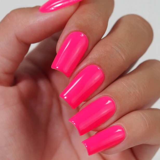Aba Group Lakier Hybrydowy do paznokci Różowy Neon 730 PINK PANIC 7ml