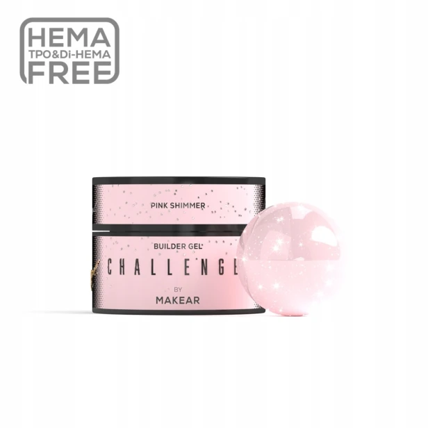 Makear Żel Budujący do paznokci Challengel HG13 PINK SHIMMER 50ml