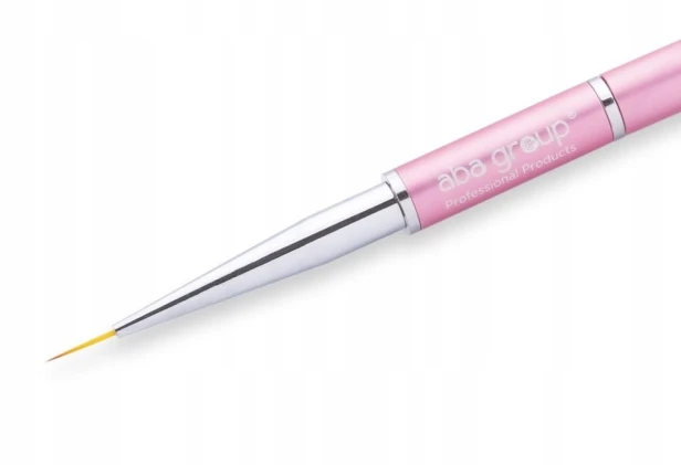 Aba Group Pędzelek do paznokci do zdobień różowy 9mm Rose Liner #9