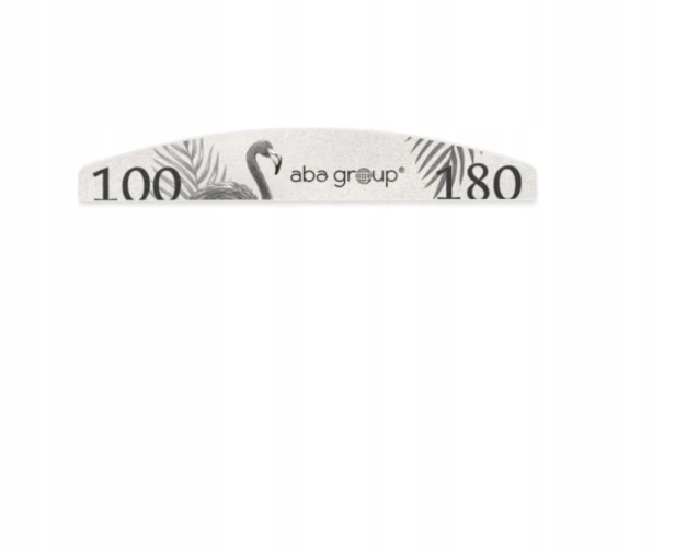Aba Group Pilnik do paznokci PÓŁKSIĘŻYC 100/180 STANDARD - FLAMING 100 szt