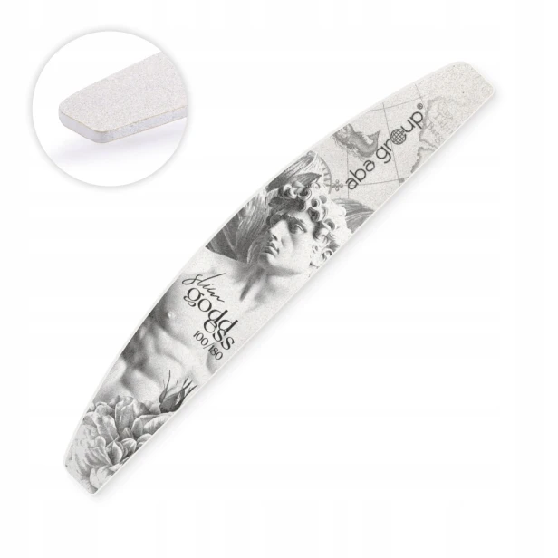Aba Group Pilnik paznokci półksiężyc 100/180 Small Line Slim GODDES 100szt