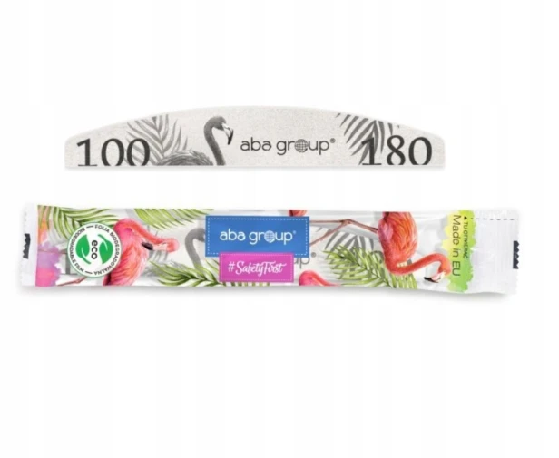 Aba Group BEZPIECZNY PAKIET Pilnik PÓŁKSIĘŻYC 100/180 SLIM - FLAMING 100szt