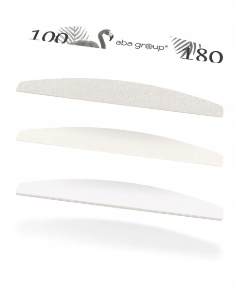 Aba Group BEZPIECZNY PAKIET Pilnik PÓŁKSIĘŻYC 100/180 SLIM - FLAMING 100szt