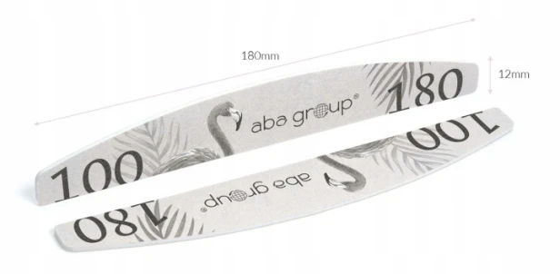 Aba BEZPIECZNY PAKIET Pilnik PÓŁKSIĘŻYC 100/180 STANDARD - FLAMING 50szt