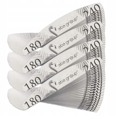 Aba Group Pilnik do paznokci PÓŁKSIĘŻYC 180/240 STANDARD - FLAMING 100szt