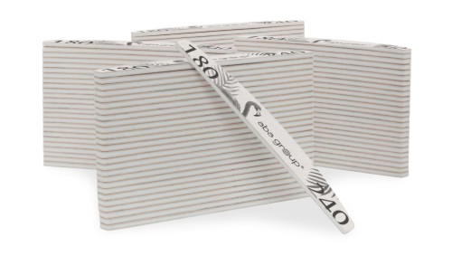 Aba Group Pilnik do paznokci PÓŁKSIĘŻYC 180/240 STANDARD - FLAMING 100szt