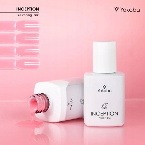 Yokaba Inception UV/LED 14 Żel budujący do paznokci EVENING PINK 30ml