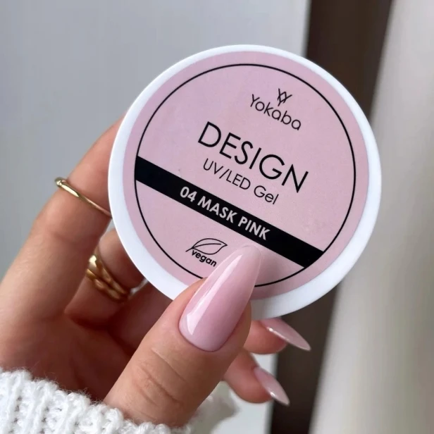 Yokaba DESIGN UV/LED Żel budujący do paznokci różowy 04 MASK PINK 50ml
