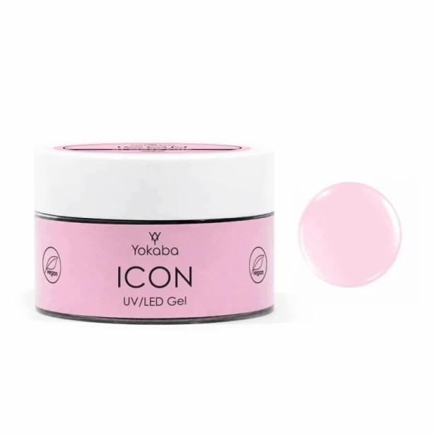 Yokaba ICON GEL Samopoziomujący żel budujący do paznokci 01 MASK PINK 50ml