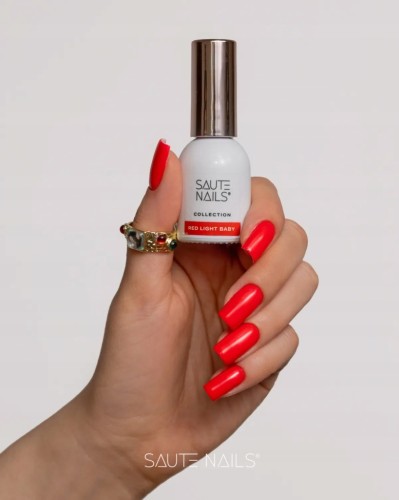 Saute Nails Lakier Hybrydowy do paznokci Fluorescencyjny RED LIGHT BABY 8ml