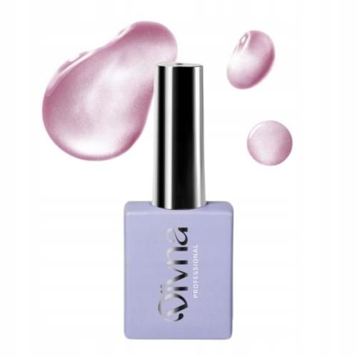 DIVNA Różowy Lakier Hybrydowy SILK CAT EYE 06 Efekt Kociego Oka 9ml