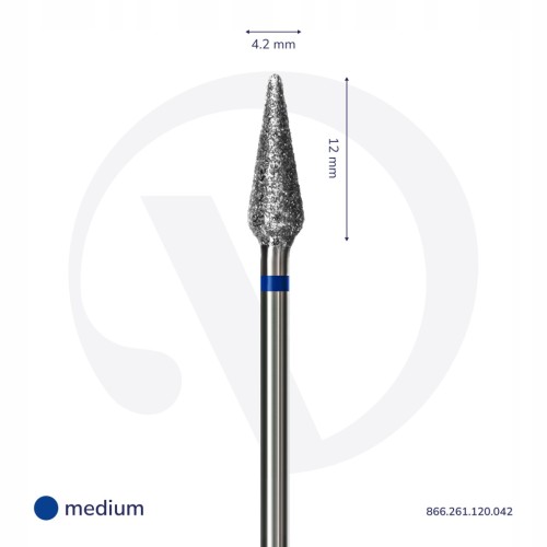 DIVNA Frez Diamentowy Stożek Kropla 4,2mm (127)