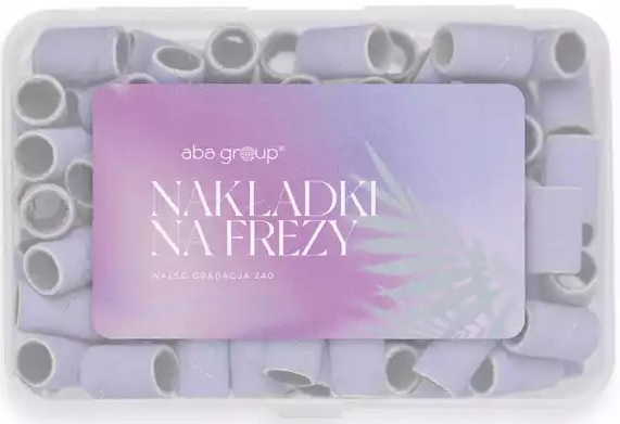 Aba Nakładki fioletowe na frezy WALEC gradacja 240 6mm 100szt