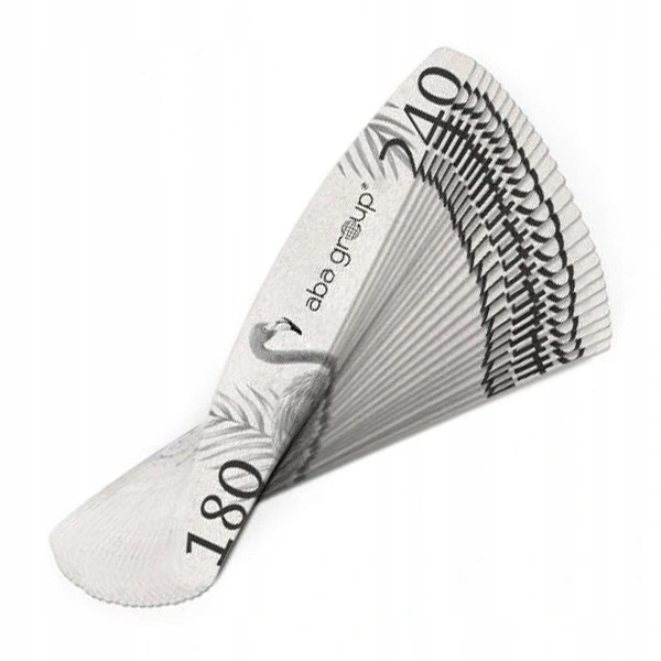 Aba BEZPIECZNY PAKIET Pilnik PÓŁKSIĘŻYC 180/240 STANDARD - FLAMING 100szt