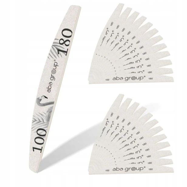 Aba BEZPIECZNY PAKIET Pilnik PÓŁKSIĘŻYC 180/240 STANDARD - FLAMING 100szt