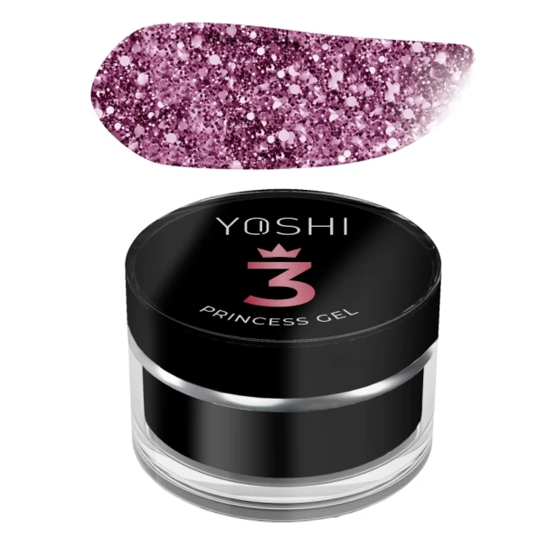 Yoshi Żel do zdobień Princess Gel UV LED PINK No3 5g