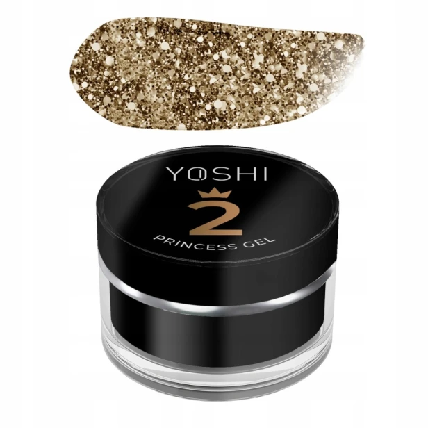 Yoshi Żel do zdobień Princess Gel UV LED No2 GOLD 5g