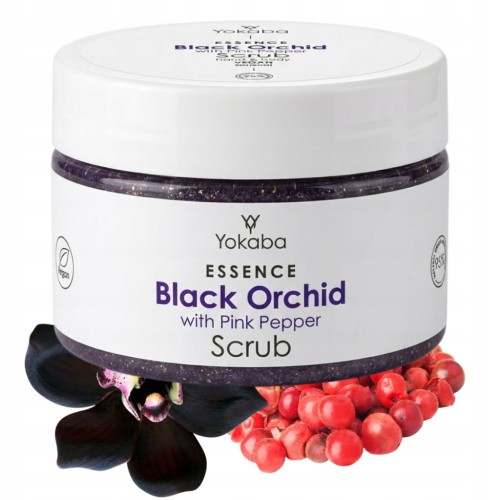Yokaba Black Orchid Pink Pepper Peeling z rozświetlającymi drobinkami 250g