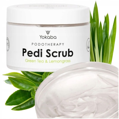 Yokaba Peeling do stóp zielona herbata i lemongrass PEDI SCRUB 300g