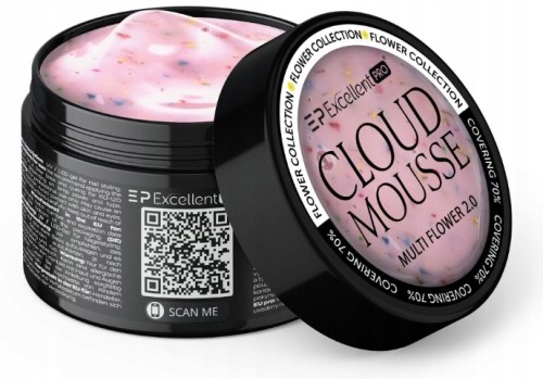 Excellent PRO Żel budujący z kwiatkami Cloud Mousse MULTI FLOWER 2.0 15g