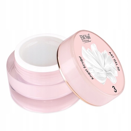 EM NAIL Art Gel 3D biały żel do zdobień 3D ANGEL SCULPT 3 5g