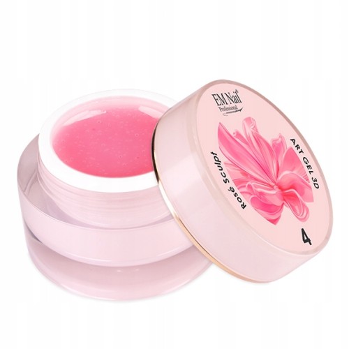 EM Nail gęsty różowy żel do zdobień Art Gel 3D ROSE SCULPT 4 5g