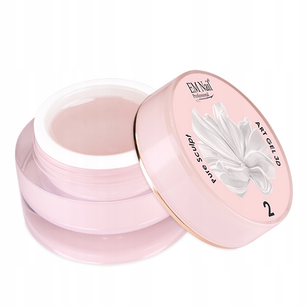EM NAIL Art Gel 3D Pure Sculpt 2 – transparentny żel do zdobień 3D 5g