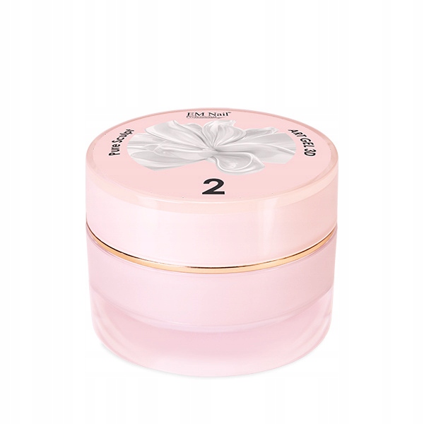 EM NAIL Art Gel 3D Pure Sculpt 2 – transparentny żel do zdobień 3D 5g