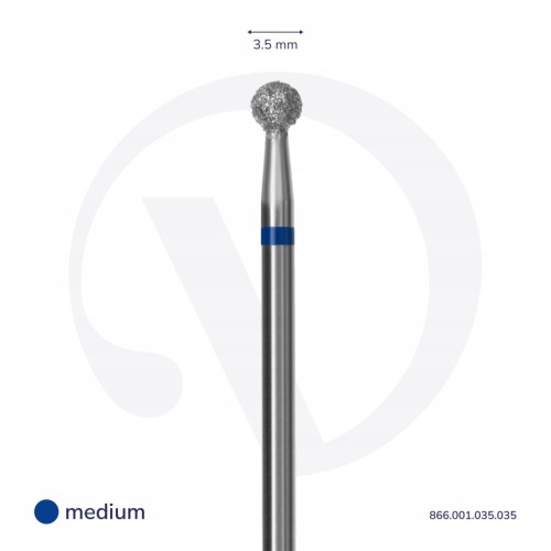 DIVNA Frez Diamentowy Kula do skórek 3,5 mm (114)