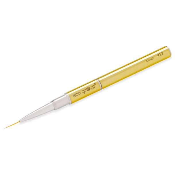 Aba Group Pędzelek do zdobień malowania paznokci złoty 12mm Gold Liner #12