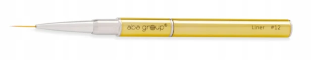Aba Group Pędzelek do zdobień malowania paznokci złoty 12mm Gold Liner #12