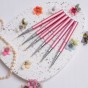Aba Group Pędzelek do zdobień paznokci różowy Rose Liner 5mm