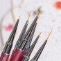 Aba Group Pędzelek do Zdobień Manicure Cienki Liner do Paznokci Różowy 7mm