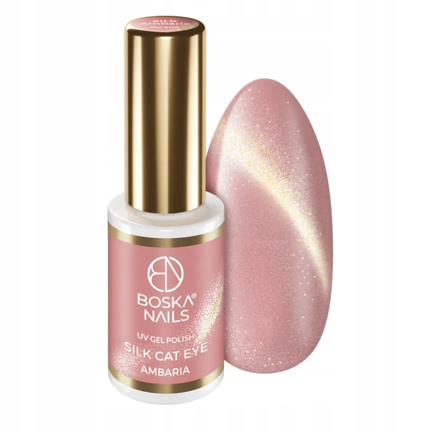 Boska Nails Lakier hybrydowy do paznokci Cat Eye SILK AMBARIA 506 6ml
