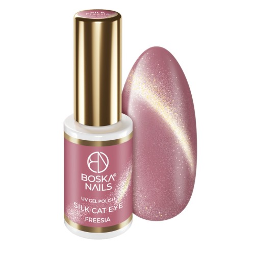 Boska Nails Lakier hybrydowy do paznokci Cat Eye SILK FREESIA nr 505 6ml